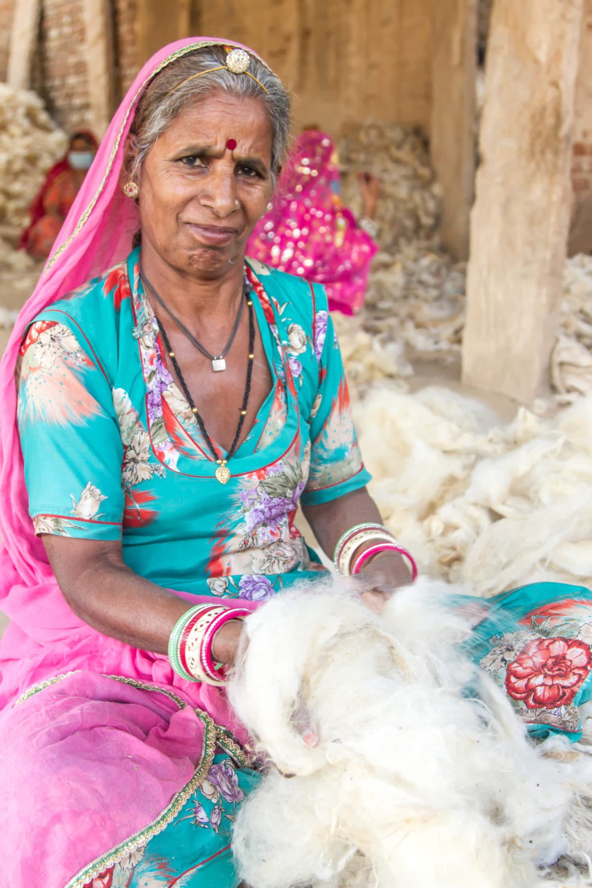 Graze Blue Hand Loom Viscose Rugs -Tx-941 Jaipur Rugs India